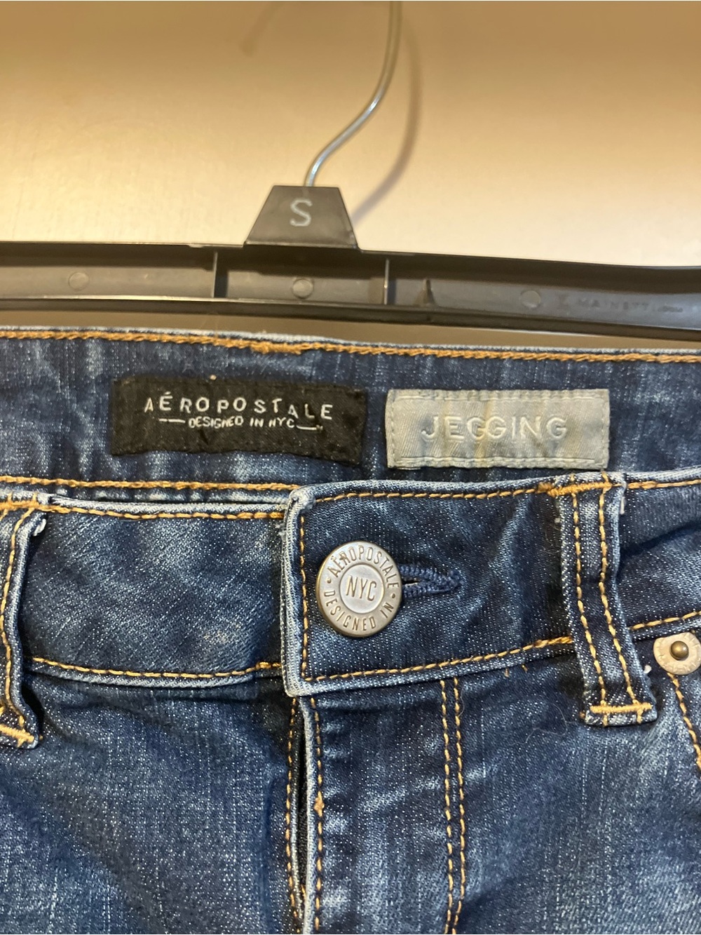 Aeropostale Jegging Skinny Jeans Blue Wash Size 6 Regular - Picture 4 of 8